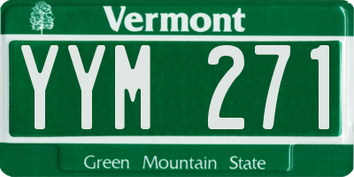 VT license plate YYM271
