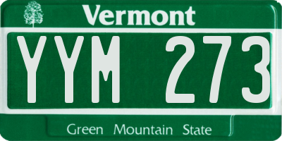 VT license plate YYM273