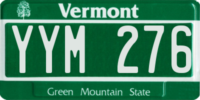 VT license plate YYM276
