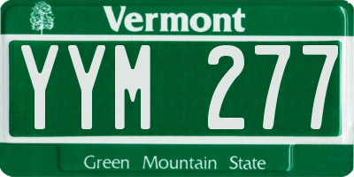 VT license plate YYM277