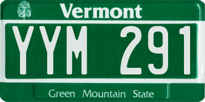 VT license plate YYM291