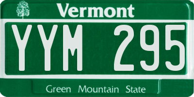 VT license plate YYM295