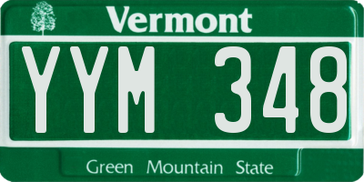 VT license plate YYM348