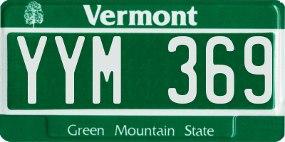 VT license plate YYM369