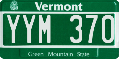 VT license plate YYM370