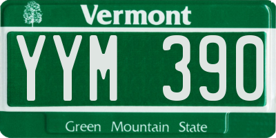 VT license plate YYM390