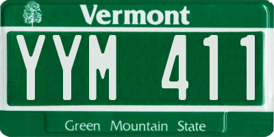 VT license plate YYM411