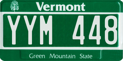 VT license plate YYM448