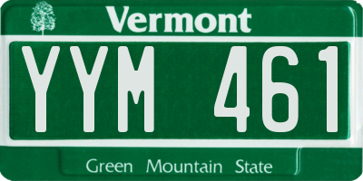 VT license plate YYM461