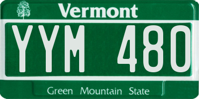 VT license plate YYM480