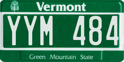 VT license plate YYM484