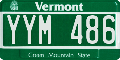VT license plate YYM486