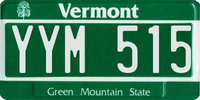 VT license plate YYM515