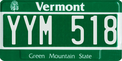 VT license plate YYM518