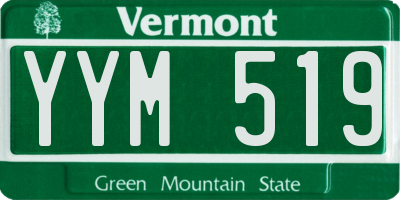 VT license plate YYM519