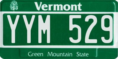 VT license plate YYM529