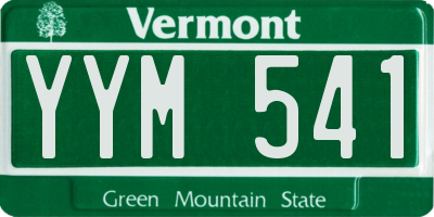 VT license plate YYM541