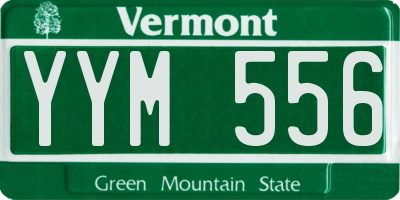 VT license plate YYM556