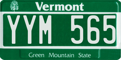 VT license plate YYM565
