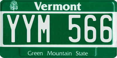 VT license plate YYM566