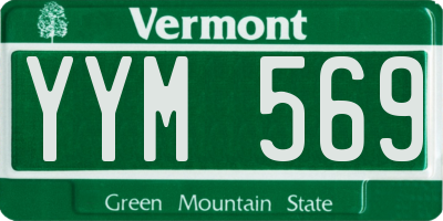 VT license plate YYM569