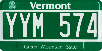VT license plate YYM574