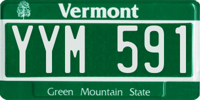 VT license plate YYM591