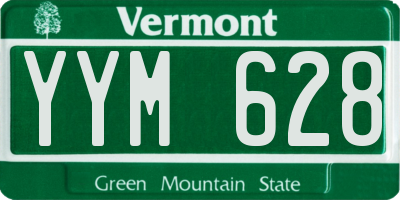 VT license plate YYM628
