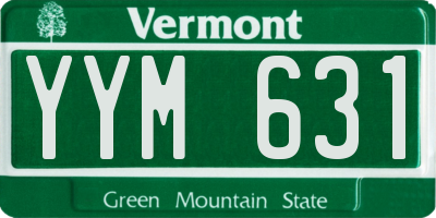 VT license plate YYM631