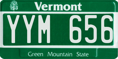 VT license plate YYM656