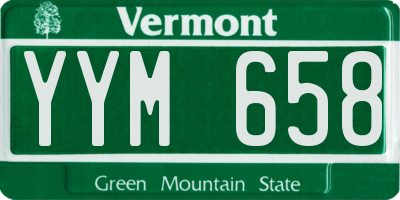 VT license plate YYM658
