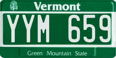 VT license plate YYM659