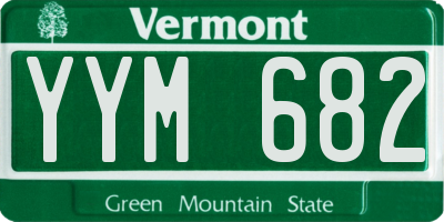 VT license plate YYM682