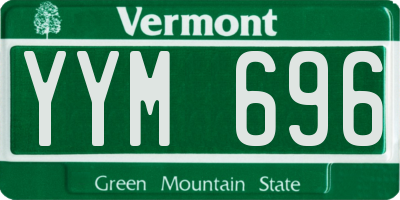 VT license plate YYM696