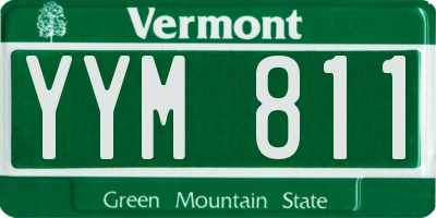 VT license plate YYM811