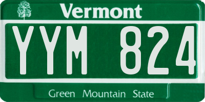 VT license plate YYM824