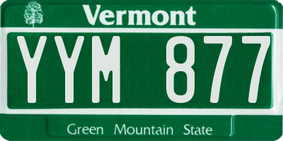 VT license plate YYM877