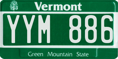 VT license plate YYM886