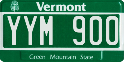 VT license plate YYM900