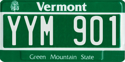 VT license plate YYM901