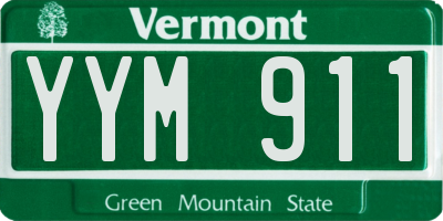 VT license plate YYM911