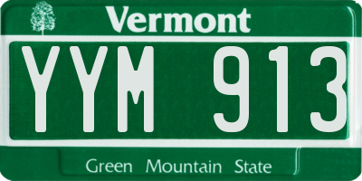VT license plate YYM913