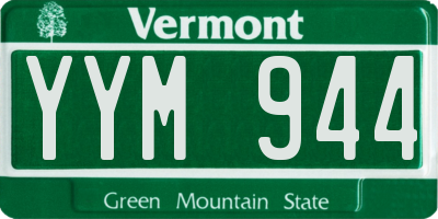 VT license plate YYM944