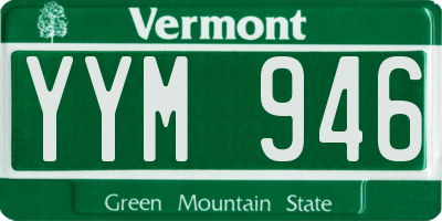 VT license plate YYM946