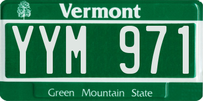 VT license plate YYM971