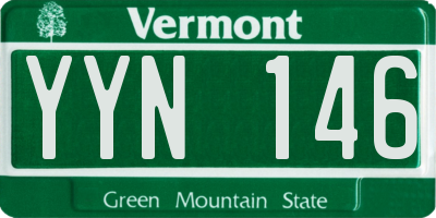 VT license plate YYN146