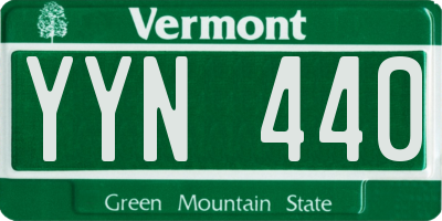 VT license plate YYN440