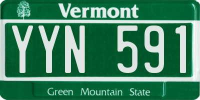 VT license plate YYN591
