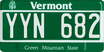 VT license plate YYN682