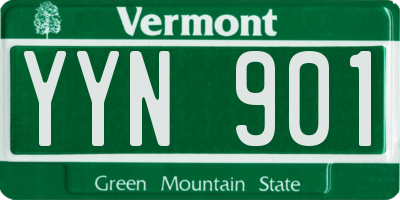 VT license plate YYN901